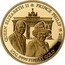 Cook Islands 5 Dollars (ueen Elizabeth II & Prince Philip. 2015 Visit to Germany) QUEEN ELIZABETH II & PRINCE PHILIP 2015 1/2 G .9999 FINEST GOLD coin reverse