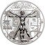 Cook Islands 5 Dollars (X-Ray. Vitruvian Man) VITRUVIAN MAN coin reverse