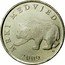 Croatia 5 Kuna Circulation Coin. Bear 2009 KM# 11 MRKI MEDVJED KK 2001. coin reverse