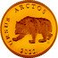 Croatia 5 Kuna (Brown Bear) KM# 132 URSUS ARCTOS KK 2022. coin reverse
