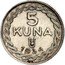 Croatia 5 Kuna (Independence Conmemoration Pattern) KM# Pn7 5 KUNA 1934 coin reverse