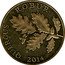 Croatia 5 Lipa Circulation Coin. Oak 2014 KM# 15 QUERCUS ROBUR KK 2008. coin reverse