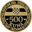 Croatia 500 Kuna 5th Anniversary of Independence 1995 Proof KM# 32 REPUBLIKA HRVATSKA MD 500 '95 KUNA 30.V.1990. DAN DRŽAVNOSTI 30.V.1995 coin obverse