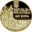 Croatia 500 Kuna White-tailed Eagle 1997 Proof KM# 70 REPUBLIKA HRVATSKA 500 KUNA coin obverse