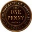 Cook Islands Fifty Cents (Australian Colonial Coinage - One Penny 1930 replica) ONE PENNY COMMONWEALTH OF AUSTRALIA 1930 coin reverse