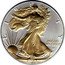 USA One Dollar (Liberty. Eagle. Gilded) L I B E R T Y IN GOD WE TRUST AAW 2023 coin reverse