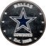 Fiji One Dollar (NFL. Dallas Cowboys) DALLAS COWBOYS EST. 1960 coin reverse