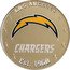 Fiji One Dollar (NFL. Los Angeles Chargers) LOS ANGELES CHARGERS EST. 1960 coin reverse