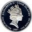 Cook Islands One Dollar (Sydney Harbour Bridge. 75th anni.) ELIZABETH II COOK ISLANDS ONE DOLLAR 1 OZ 925 SILVER coin obverse