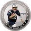 Fiji One Dollar (Tom Brady NFL Legacy. 2007 NFL League MPV) 2007 NFL LEAGUE MPV ONE DOLLAR PATRIOTS coin reverse