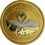 Cook Islands Twenty Five Dollars Love is precious 2008 1/2 OZ. PURE GOLD LOVE IS PRECIOUS coin reverse