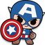 Fiji Two Dollars (Marvel Mini Hero. Captain America)  coin reverse