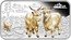 Cook Islands 1 Dollar Elizabeth II Year of the Goat 2015 P Proof 1OZ 999 SILVER TV P coin reverse