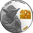 Cook Islands One Dollar Elizabeth II Yoda 2020  Proof 1OZ PURE .999 AG © & TM LUCASFILM LTD. 40 THE EMPIRE STRIKES BACK YODA coin reverse