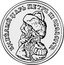 Russia 1 Rouble (Peter III. Cast Coinage) X# 7 Б М БѢЛЫЙ ЦАРЬ ПЕТРЪ III ѲЕОДОРОВ. coin obverse