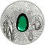 Cook Islands 10 Dollars Elizabeth II Dresden Green Diamond 2017  Proof MOST FAMOUS DIAMONDS DRESDEN GREEN DIAMOND 2017 40.70 CARATS coin reverse