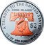 Cook Islands 2 Dollars Elizabeth II Double Eagle. Gilded 2022  Proof A TRIBUTE TO THE UNITED STATES COOK ISLANDS LIBERTY $ 2 IRB 1/2 OZ .999 PURE SILVER coin obverse