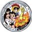 Cook Islands 2 Dollars (Elizabeth II Osamu Tezuka) TEZUKA OSAMU DEBUT 70TH ANNIVERSARY ©TEZUKA PRODUCTIONS .999 $2 coin reverse
