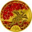Cook Islands 20 Dollars Elizabeth II Autumn Leaves 2020  Proof THE FIRST ANNIVERSARY OF EMPEROR REIWA CORONATION .9999 coin reverse