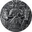 Cook Islands 20 Dollars Elizabeth II Helios 2022  Antiqued HELIOS coin reverse