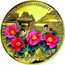 Cook Islands 20 Dollars Elizabeth II Sasanqua Camellia 2020  Proof CELEBRATING THE ENTHRONEMENT OF THE EMPEROR .9999 coin reverse
