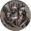 Cook Islands 20 Dollars Quetzalcoatl 2017  Antiqued QUETZALCOATL coin reverse