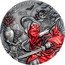 Cook Islands 20 Dollars Zhong Kui. Elizabeth II 2019  Antiqued ZHONG KUI 鍾馗 coin reverse