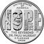 USA 25 Cents Dr. Pauli Murray 2024 P UNITED STATES OF AMERICA A SONG IN A WEARY THROAT 25₵ THE REVEREND DR. PAULI MURRAY E PLURIBUS UNUM JFM ESD coin reverse