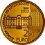 Luxembourg 25 Euro (25 years of Central Bank of Luxembourg) BANQUE CENTRALE DU LUXEMBOURG 25 ANS EURO 1998 2023 coin reverse