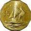 Cook Islands 5 Dollars Elizabeth II 4th portrait 2015  $5 coin reverse