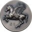 Cook Islands 5 Dollars Elizabeth II Pegasus 2022  Antiqued CI coin reverse