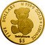 Cook Islands Five Dollars Elizabeth II Teddy Bear 2020  Proof KM# 2887 FIVE DOLLARS 9999 1/20TH OZ TEDDYBEAR® $5 coin reverse