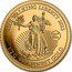 Cook Islands 5 Dollars Elizabeth II Walking Liberty 2022  Proof THE WALKING LIBERTY 2022 115TH ANNIV. 1/2 G .9999 FINEST GOLD coin reverse