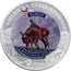 Cook Islands 5 Dollars Elizabeth II White-Tailed Deer 2022  Proof AMERICAN STATE ANIMALS ILLINOIS WHITE-TAILED DEER coin reverse