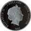Cook Islands 5 Dollars Predator and Prey. Grizzly Bear vs Salmon.Black Palladium plated 2015 Proof IRB ELIZABETH II 5 DOLLARS COOK ISLANDS 2015 coin obverse