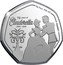 Cook Islands 50 Cents Elizabeth II Fairy Tale Moment 2020  Prooflike 8G PURE .999 AG ©DISNEY 70 YEARS OF CINDERELLA 1920 - 2020 coin reverse