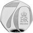 UK 50 Pence Platinum Jubilee 2022  Proof 70 E II R 1952 - 2022 AR DO coin reverse
