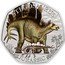UK 50 Pence (Stegosaurus) STEGOSAURUS RN JURASSIC coin reverse