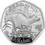 UK 50 Pence (Stegosaurus) STEGOSAURUS RN JURASSIC coin reverse
