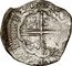 Spain 8 Reales (Madrid MD) KM# 28.5 HISPANIARVM REX 1618 coin reverse