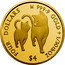 Cook Islands Four Dollars Elizabeth II Cats 2020  Proof FOUR DOLLARS 9999 GOLD 1/30TH OZ $4 coin reverse