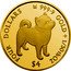 Cook Islands Four Dollars Elizabeth II Mameshiba 2020  Proof FOUR DOLLARS 9999 GOLD 1/30TH OZ $4 coin reverse