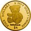 Cook Islands Four Dollars Elizabeth II Teddy Bear 2020  Proof FOUR DOLLARS 999 9 1/30TH OZ TEDDYBEAR® $4 coin reverse