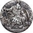 Cook Islands Two Dollars Elizabeth II Ares 2017  Antiqued ARES coin reverse