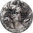 Cook Islands Two Dollars Elizabeth II Hades 2017  Antiqued JM HADES coin reverse