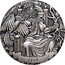 Cook Islands Two Dollars Elizabeth II Zeus 2017  Antiqued JM ZEUS coin reverse
