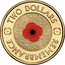 Australia Two Dollars Remembrance Day. Poppy Commemorative Coin. Coloured 2023 Set TWO DOLLARS REMEMBRANCE DAY LEST WE FORGET REMEMBRANCE coin reverse