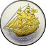 Cook Islands 1 Dollar (Bounty. Gilded) 1 DOLLAR 1 OZ FINE SILVER .999 coin reverse