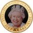 Cook Islands 1 Dollar Diamond Jubilee. Queen Elizabeth II 2011 1952 DIAMOND JUBILEE 2012 SIXTY YEARS coin reverse