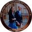 Cook Islands 1 Dollar Duke And Duchess of Cambridge.2. 2012 Proof THE DUKE AND DUCHESS OF CAMBRDIGE coin reverse